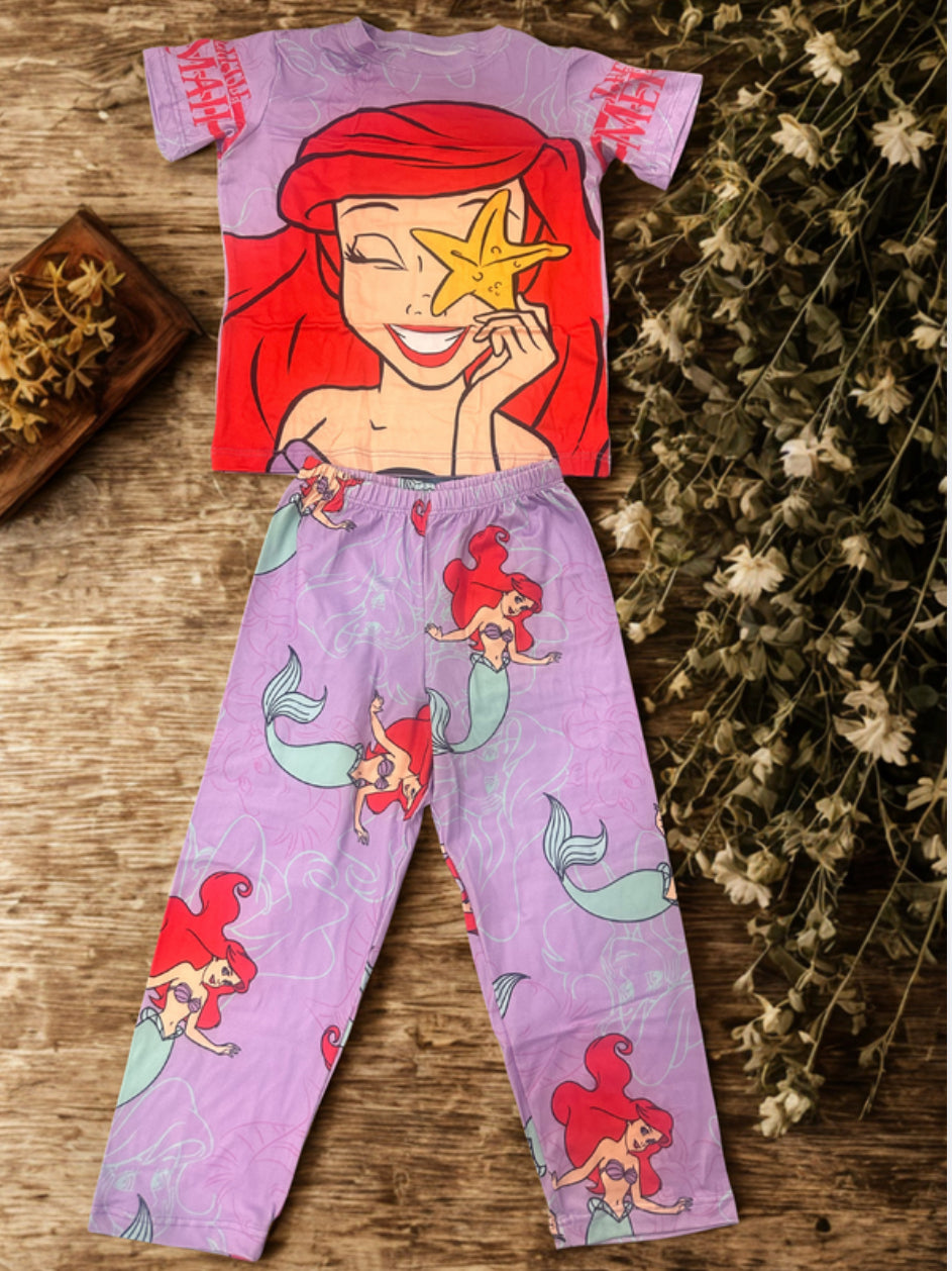 🧜♀️ Set de Pijama Infantil La Sirenita 🧜♀️