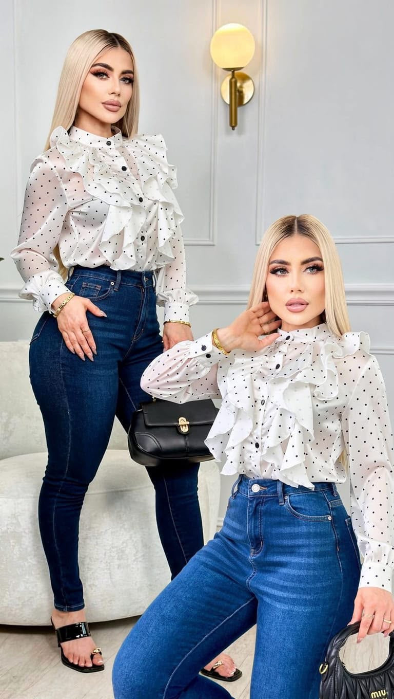 Blusa Elegante Manga Larga