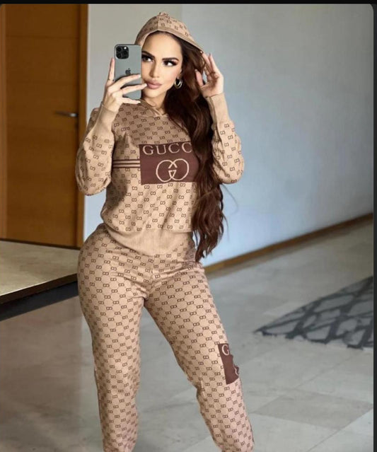 Conjunto Knit Premium Beige – Hoodie + Jogger